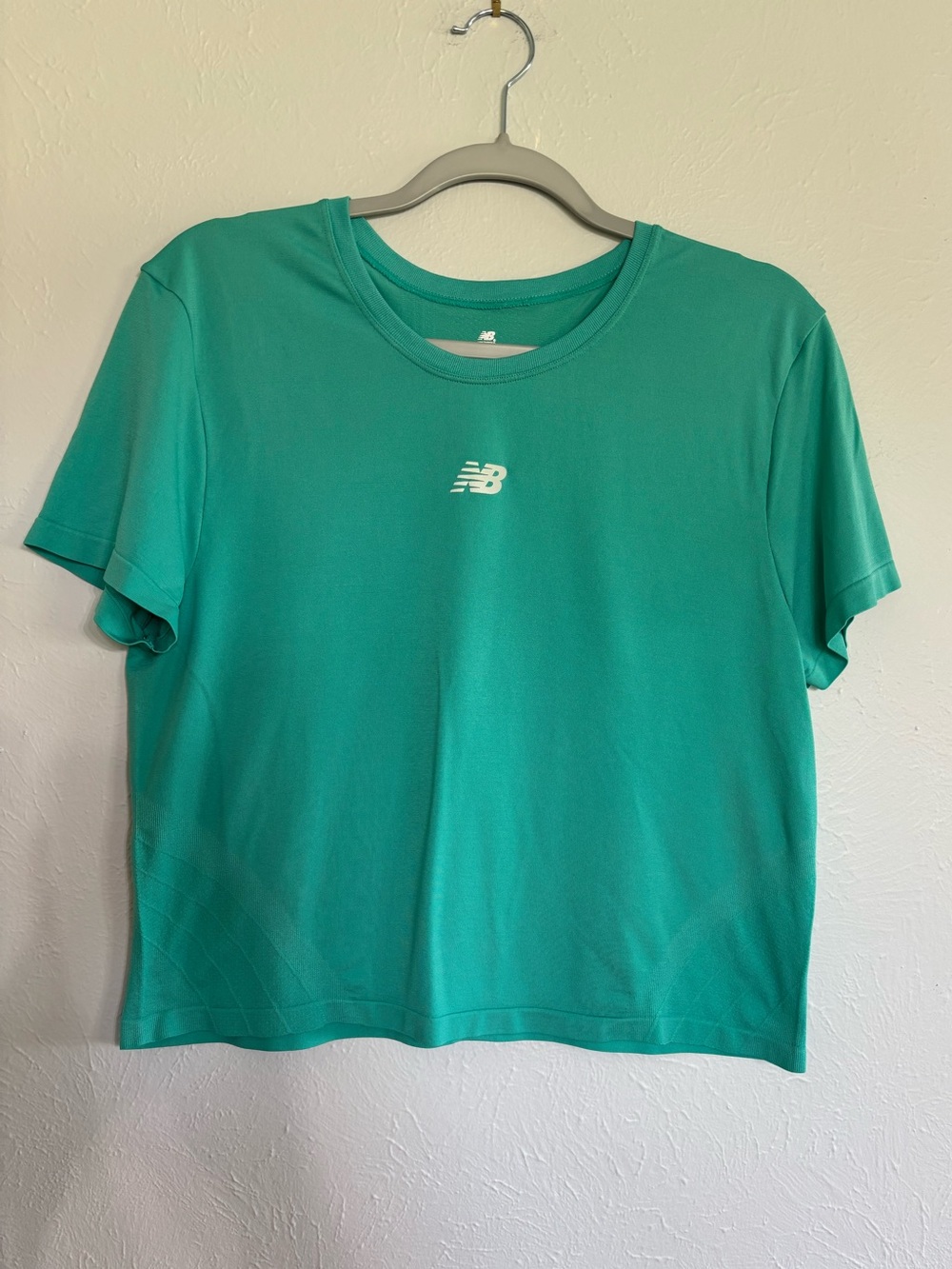 New Balance Women's Teal Short-Sleeve Athletic Tee